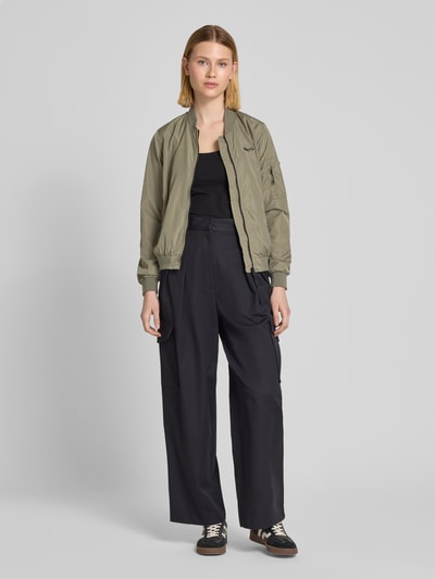 khujo Bomberjacke mit Label-Print Modell 'CEND' Khaki 1