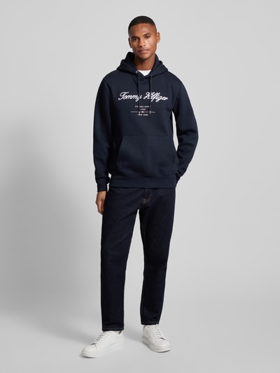 Tommy Hilfiger Hoodie mit Label-Stitching Marine 1