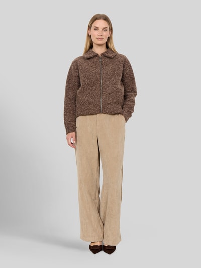 Soyaconcept Blouson mit Reißverschluss Modell 'SC-HIRA 2' Dunkelbraun 1
