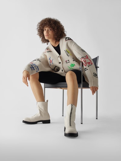 Officine Creative Stiefeletten mit Reißverschluss Weiß 1