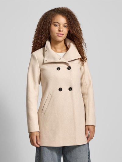 Only Płaszcz o pudełkowym kroju model ‘BLAKE LIFE’ Piaskowy 4