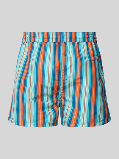 PAUL SMITH Badehose mit seitlichen Eingrifftaschen Modell 'LINEA' Blau 3