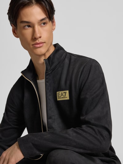 EA7 Emporio Armani Sweatjack met tweewegsritssluiting Zwart - 3