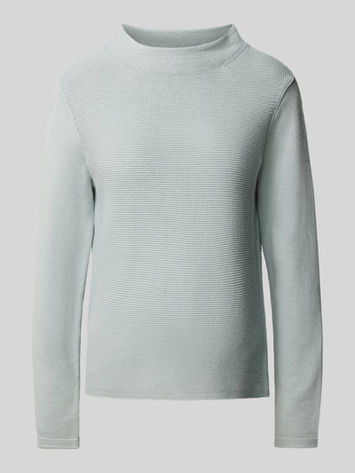 Marc O'Polo Slim Fit Strickpullover aus hochwertiger Baumwolle mit feinem Linksstrick Mint 1