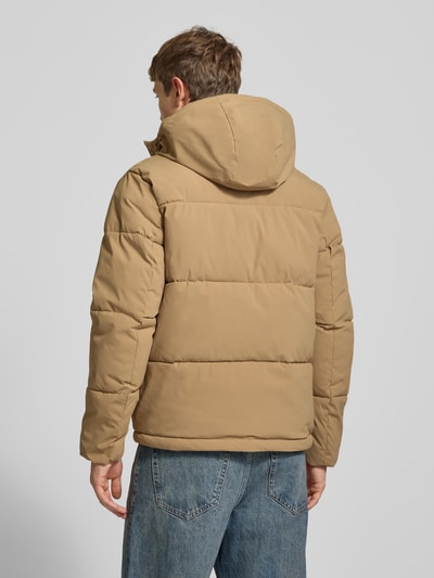 JACK & JONES Steppjacke mit Kapuze Modell 'GALAXY' Mittelbraun 5