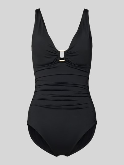 Lauren Ralph Lauren Badeanzug mit Raffung Black 1