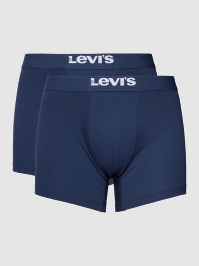 Levi's® Boxershort met labeldetail, model 'SOLID BASIC' Donkerblauw - 2