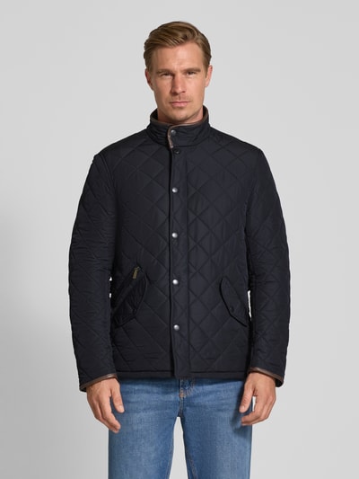 Barbour Regular Fit Steppjacke mit Pattentaschen Modell 'POWELL' Marine 4