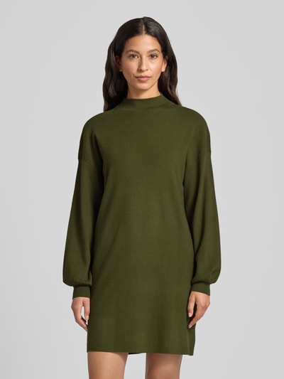 Vero Moda Loose fit gebreide jurk van viscosemix, model 'NANCY' Donkergroen - 4