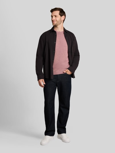 Tom Tailor Regular Fit Pullover aus reiner Baumwolle Rosa 1