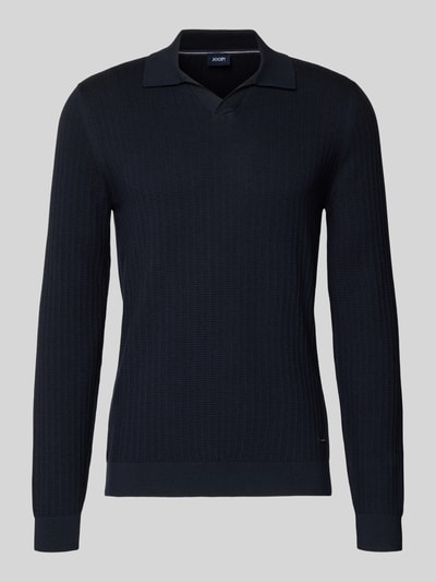 JOOP! COLLECTION Strickpullover mit Umlegekragen Modell 'Galdino' Marine 2