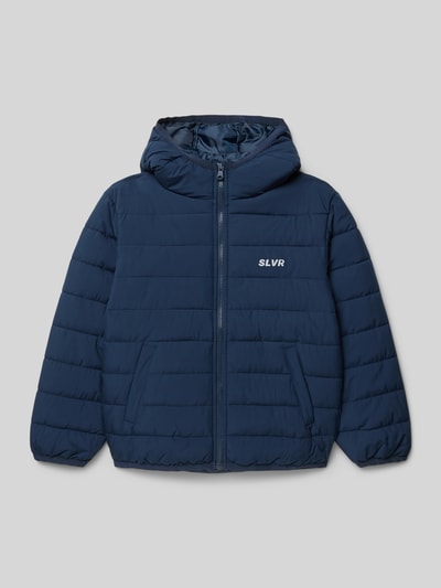 s.Oliver RED LABEL Regular Fit Steppjacke mit reflektierendem Print Marine 1