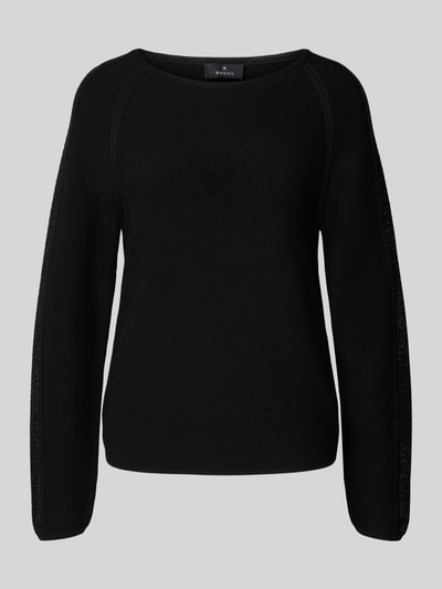 monari Strickpullover mit Rundhalsausschnitt Black 2