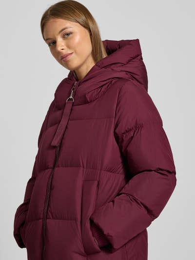 Marc O'Polo Regular Fit Daunenmantel mit Zweiwege-Reißverschluss Bordeaux 3