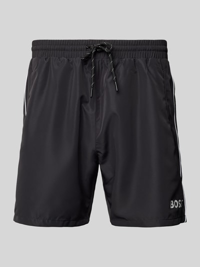 BOSS Badehose mit elastischem Bund Modell 'STARFISH' Black 1