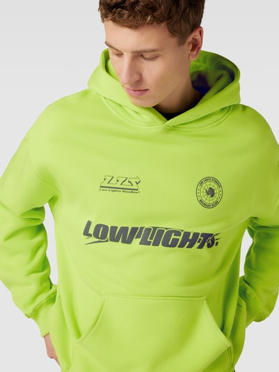 Low Lights Studios Hoodie mit Label-Print Modell 'Racer' Hellgruen 3