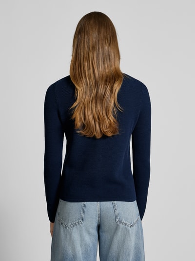 Christian Berg Woman Kardigan z dzianiny z fakturowanym wzorem Ciemnoniebieski 5