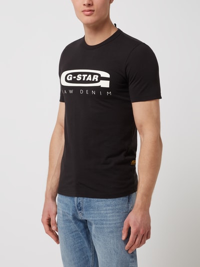 G-Star Raw T-shirt z logo Czarny 4