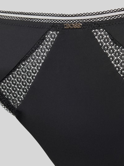 BOSS Panty mit Spitzen-Einsatz Black 2