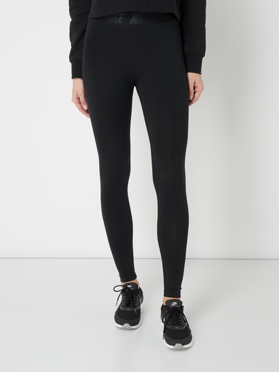 Nike Legginsy o kroju tight fit z nadrukiem z logo  Czerwony 4