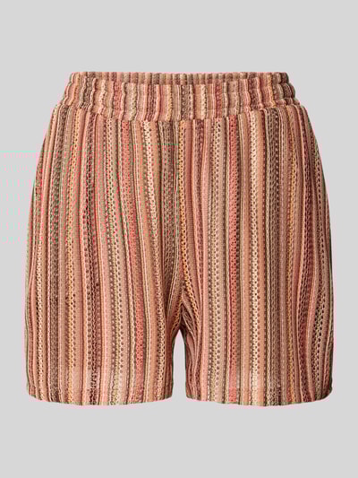 Vero Moda Loose Fit Shorts mit Allover-Muster Modell 'DEMI' Hellbraun 2