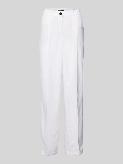 Marc Cain Wide Fit Stoffhose mit Bundfalten Weiss 2