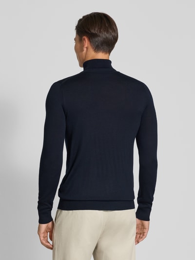 Christian Berg Men Pullover aus Merino-Mix mit Rollkragen Marine 5