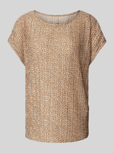 Soyaconcept T-shirt met plissévouwen, model 'FLEUR' Camel - 2