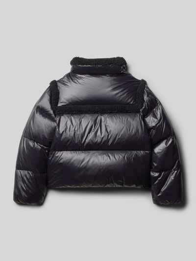 Polo Ralph Lauren Teens Kurtka pikowana o kroju regular fit z obszyciem ze sztucznego futra model ‘Puffer’ Czarny 3