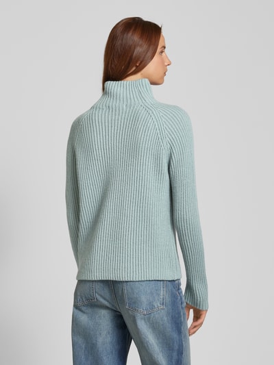 Drykorn Gebreide pullover met opstaande kraag, model 'ARWEN' Aquablauw - 5