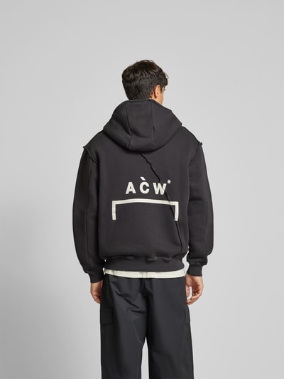 A-COLD-WALL Hoodie mit kurzem Reißverschluss Black 5