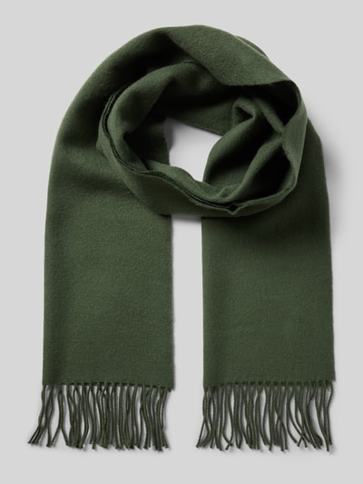 Fraas Szal z frędzlami Ciemnozielony 1