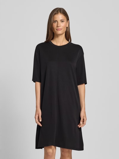 Jake*s Casual Knielanges T-Shirt-Kleid mit Rundhalsausschnitt Black 4