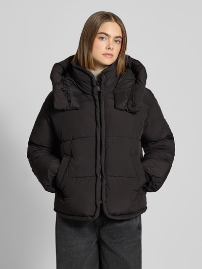 ONLY Regular Fit Steppjacke mit Kapuze Modell 'CORNELIA' Black 4