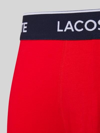 Lacoste Boxershort met elastische band met logo Rood - 2