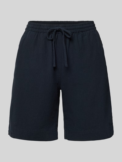 Produktfoto, Shorts mit elastischem Bund Modell 'Cissie' von Soyaconcept in dunklem Farbton, Reine Baumwolle, Regular-Fit, strukturierte Oberfläche