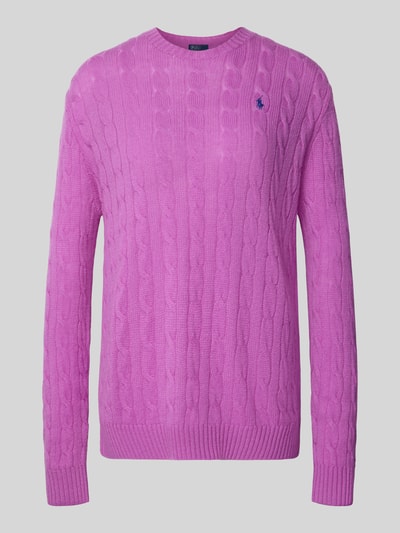Polo Ralph Lauren Wolen pullover van een mix van lanawol en kasjmier Paars - 2