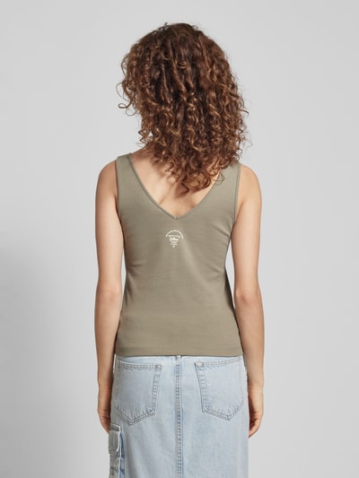 G-Star Raw Top met ritssluiting opzij, model 'Asymmetrical zip' Olijfgroen - 5