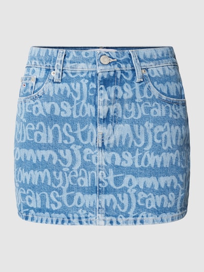 Tommy Jeans Minirock mit Label-Print Modell 'SOPHIE' Jeansblau 2