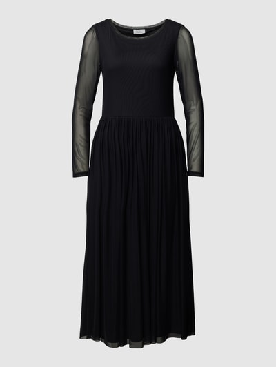 ROBE LÉGÈRE Midikleid mit semitransparenten Armen Black 2