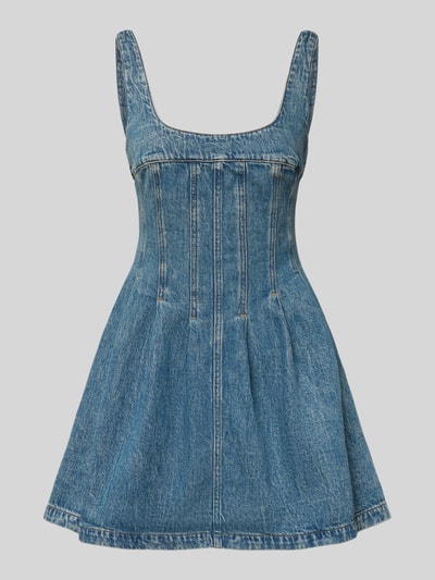 Tommy Jeans Sukienka casualowa taliowana z czystej bawełny Jeansowy niebieski 2