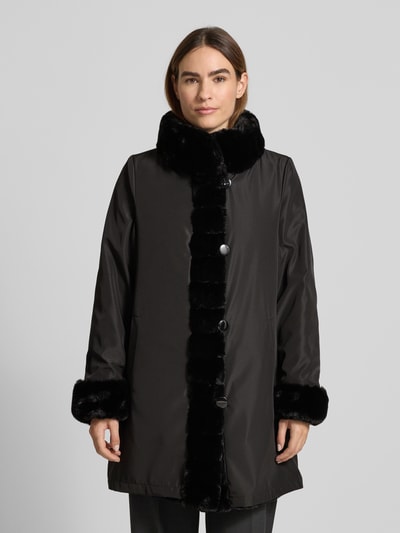 PETITE M. Extra lang keerbaar jack Zwart - 4