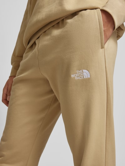 The North Face Sweatpants met labelstitching en elastische band Kaki - 3