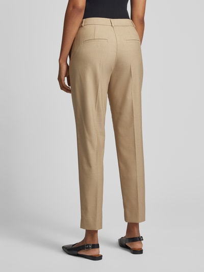 comma Stoffhose mit Bügelfalten Cognac 5