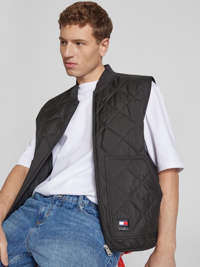 Tommy Jeans Bodywarmer met opgestikte zakken, model 'ENTRY' Zwart - 3