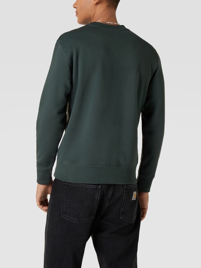 Calvin Klein Jeans Sweatshirt mit Label-Stitching Modell 'LOGO' Petrol 5