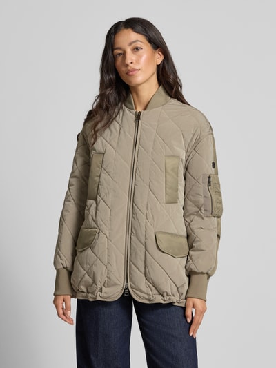 Blonde No. 8 Steppjacke mit Strukturmuster Khaki 4