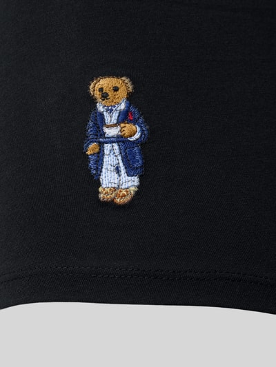Produktfoto, Trunks aus Baumwoll-Mix mit Polo Bear von Polo Ralph Lauren Underwear, unifarben, aplikacja Polo Bear, elastyczny bawełniany materiał