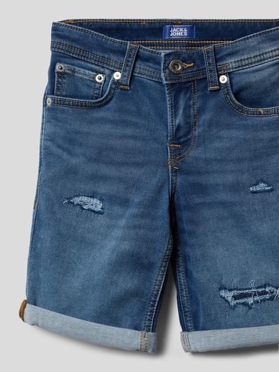 Jack & Jones Korte regular fit jeans in 5-pocketmodel, model 'RICK' Blauw - 2