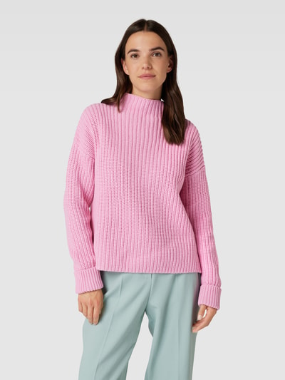 Selected Femme Strickpullover mit Stehkragen Modell 'SELMA' Pink 4